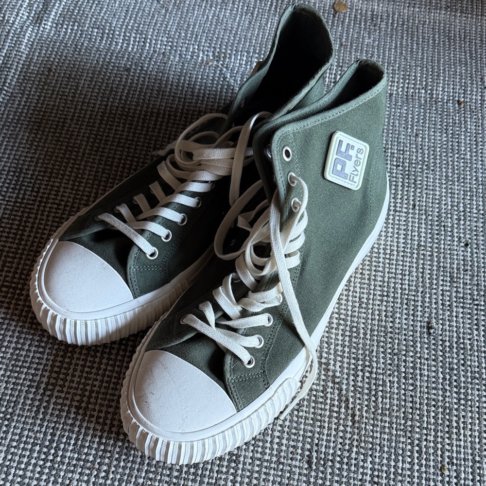 P.F. Flyers Olive High-Top Sneakers